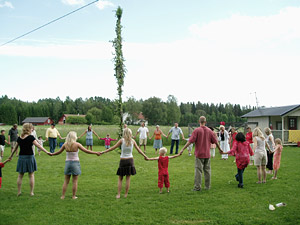 Dans kring stången