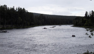 Sten utlagd i Storån