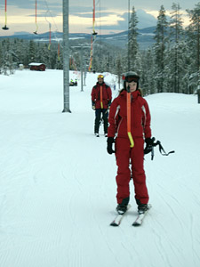 Annalina åker lift